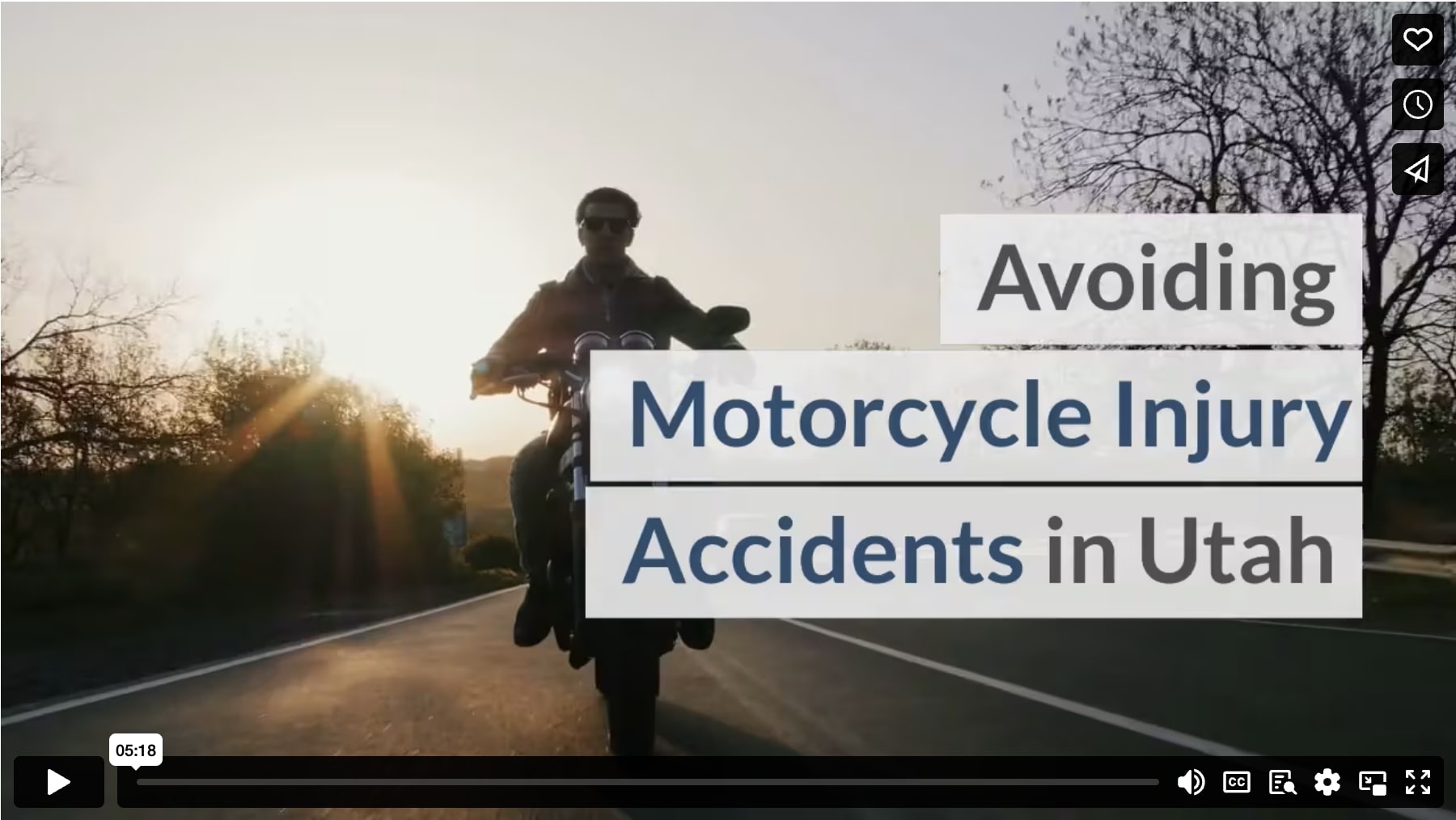 Evitar accidentes con lesiones de motocicleta en Utah