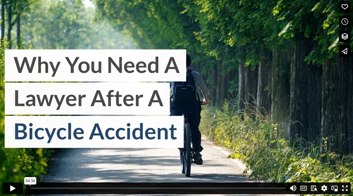Why You Need A Lawyer After A Bicycle Accident