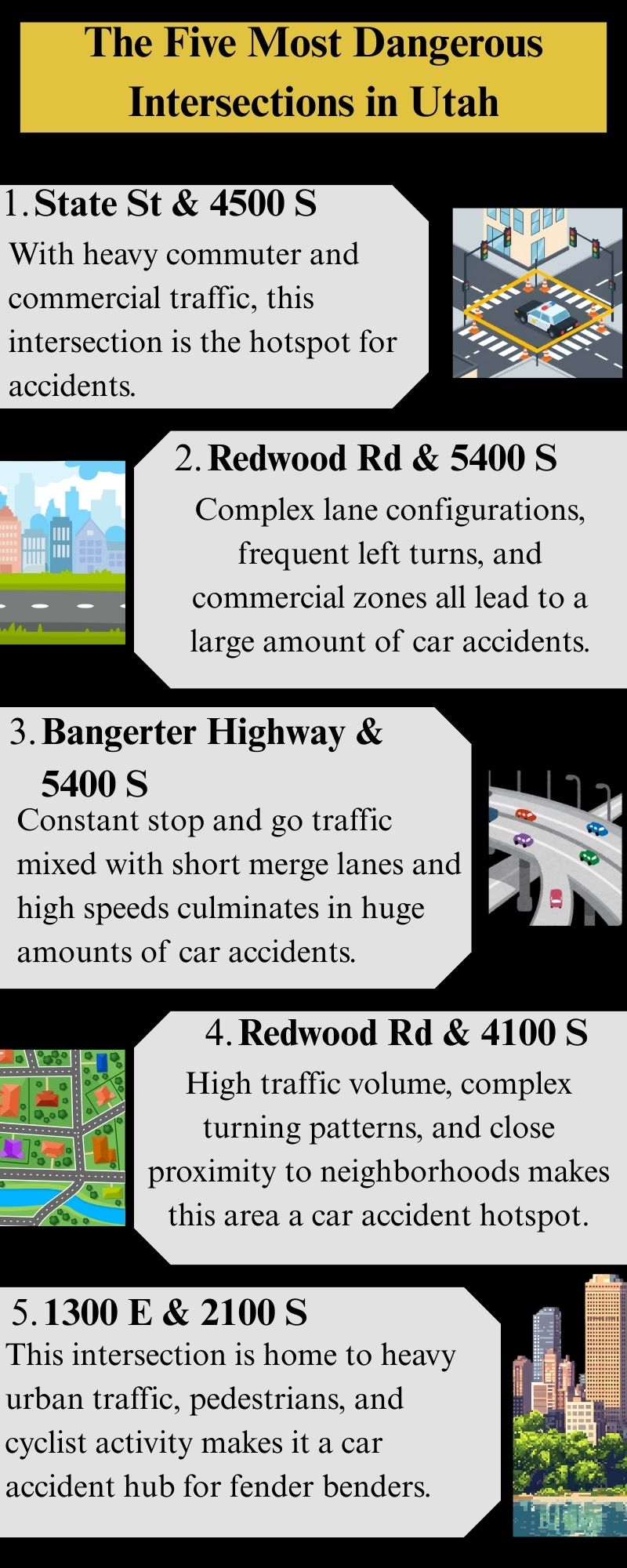 The 5 Most Dangerous Intersections in Utah